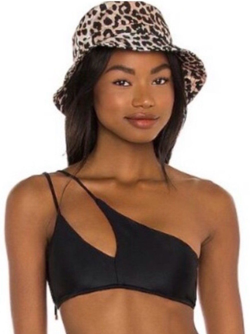 Vix Paula Hermanny- Solid Rai Cutout Bikini Top - Black- size S - NWT